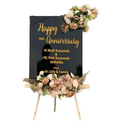 Papan Bunga Akrilik Pinggir Air