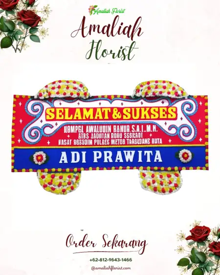 Papan Bunga Ucapan Selamat Pinggir Air